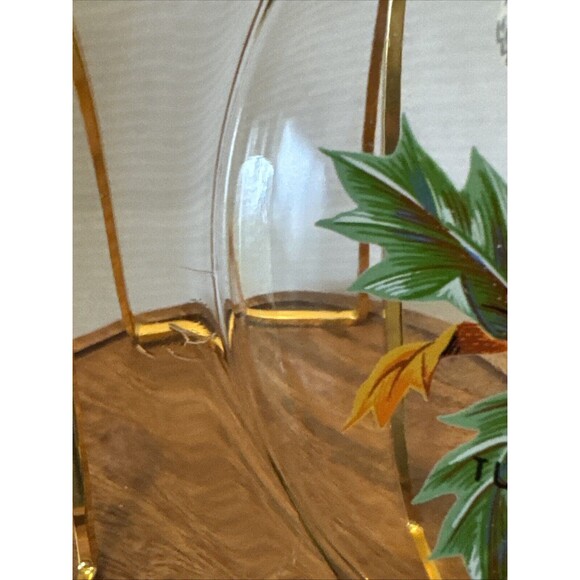 Birds painted On Clear Glass Plates Robin Goldfinch Blue Jay Tufted Titmouse - Picture 10 of 15